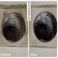 HVAC Hurricane Cleaning Services before and after
